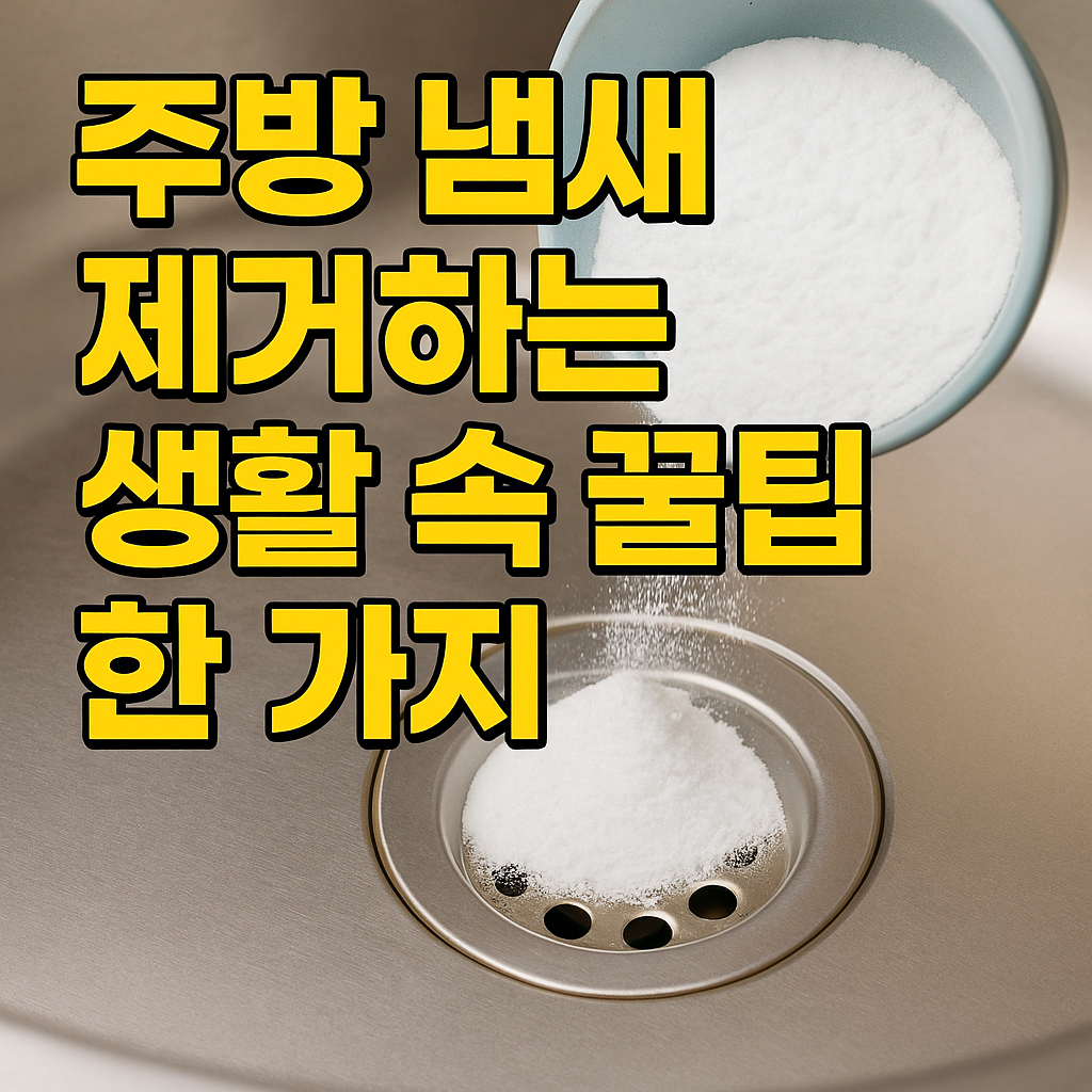 주방 냄새 제거를 위한 일상 속 한 가지 팁