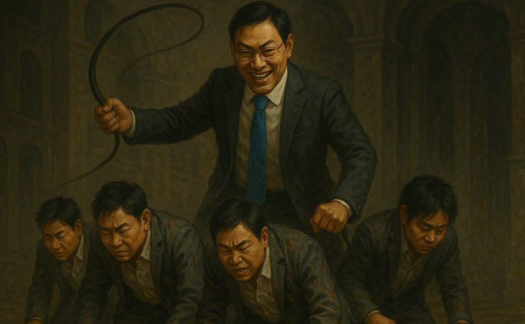 사람들을 착취하는 정치인 이미지