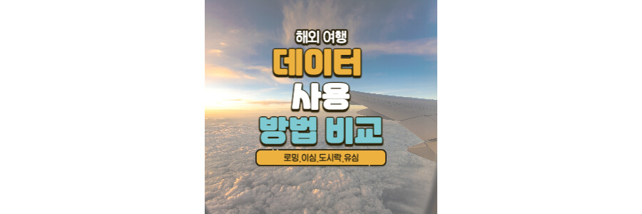 해외여행-데이터-사용-방법-비교-로밍-이심-유심-데이터와이파이