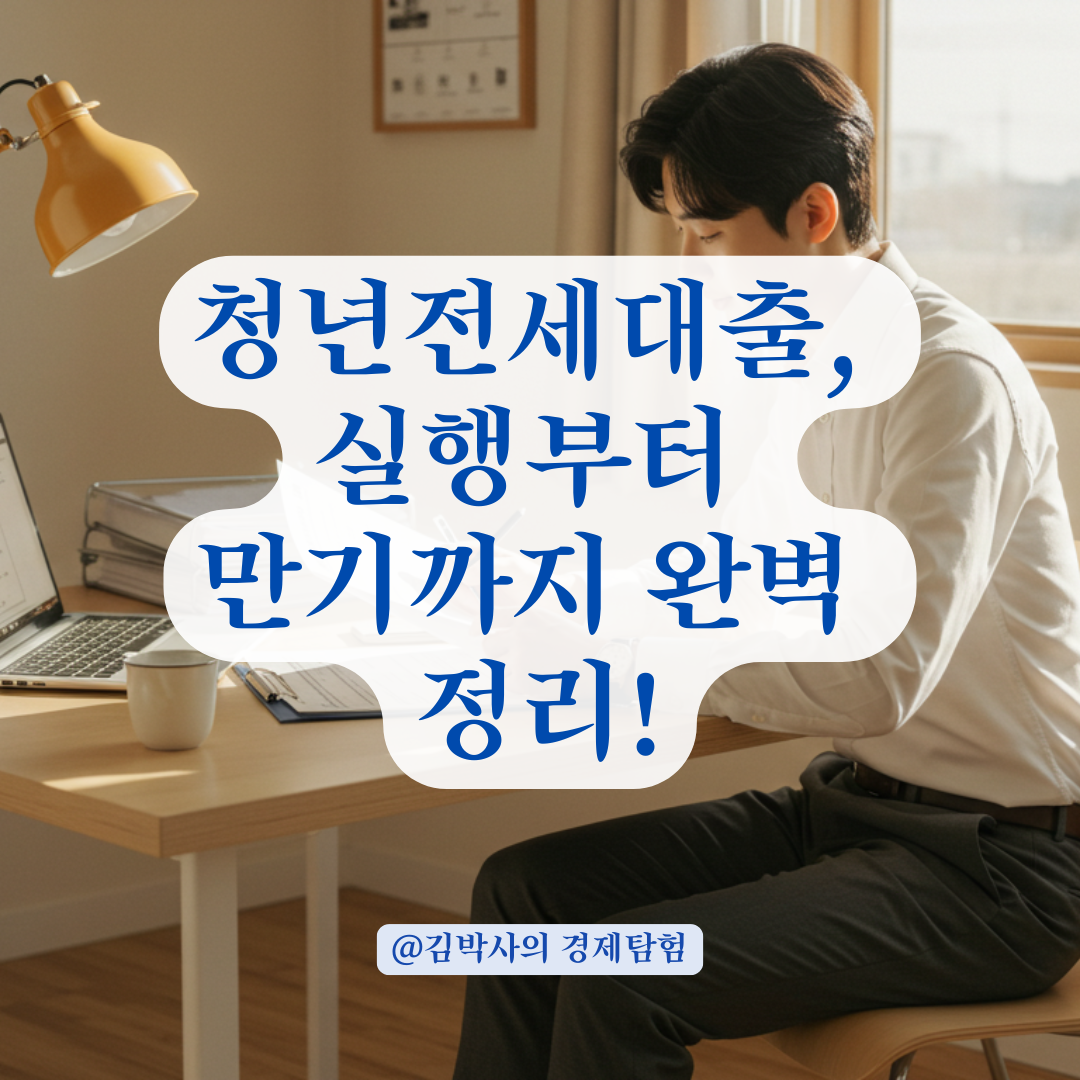 청년전세대출 이용자라면 꼭 알아야 할 대출 실행 및 종료 시 처리 방식.