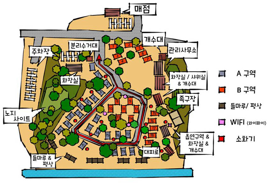 충북 금관숲캠핑장 소개