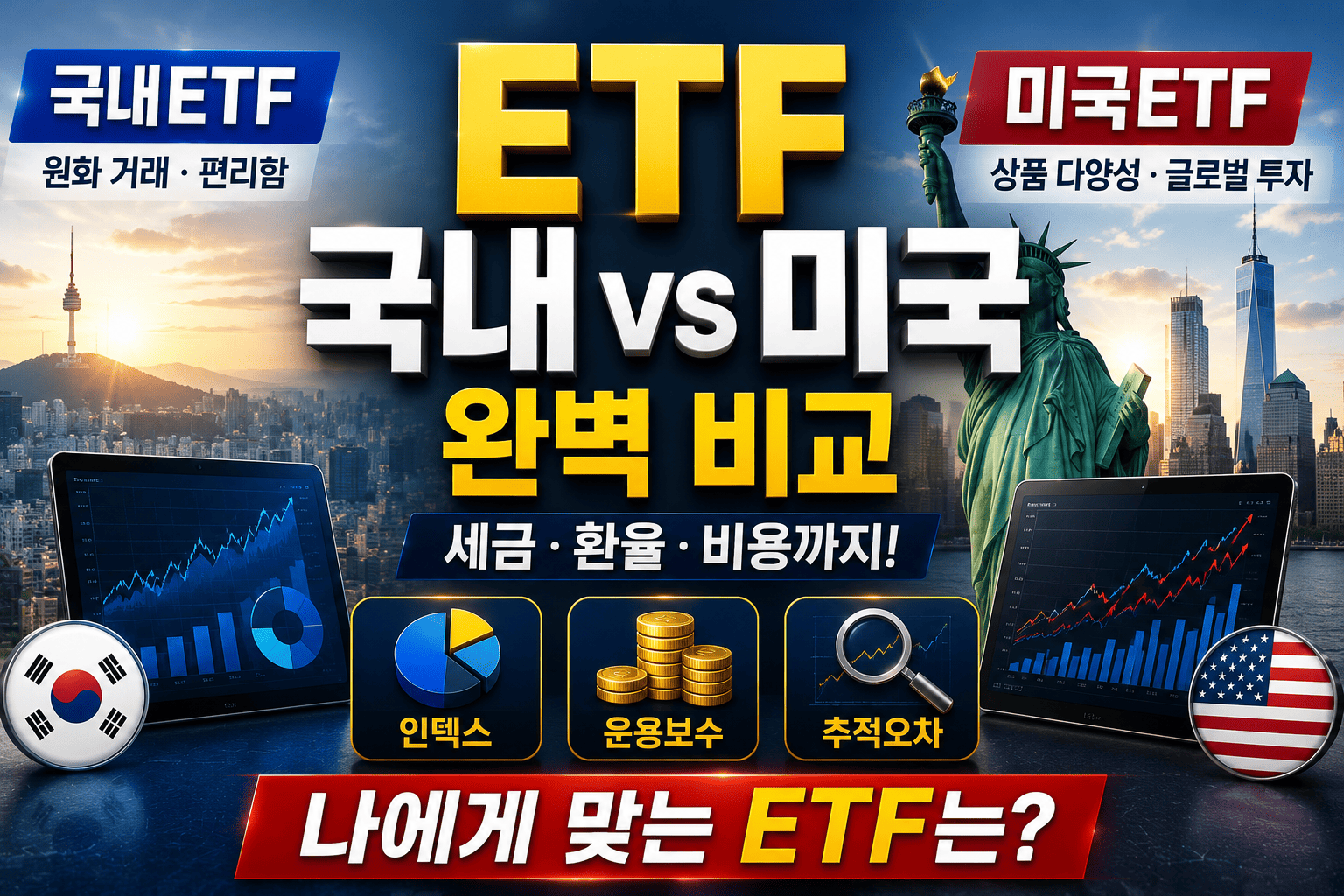 국내외 ETF 비교 (미국ETF, 국내ETF, 세금)