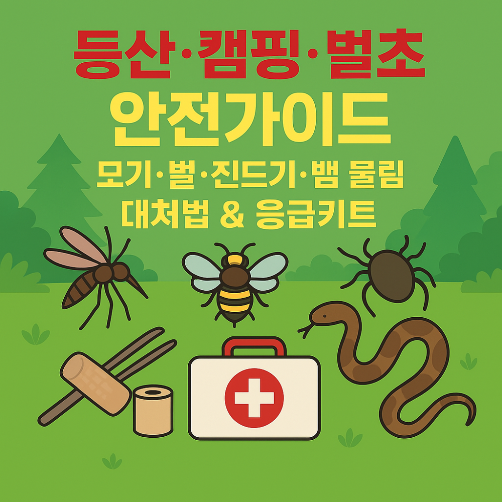 등산&middot;캠핑&middot;벌초 안전가이드 인포그래픽