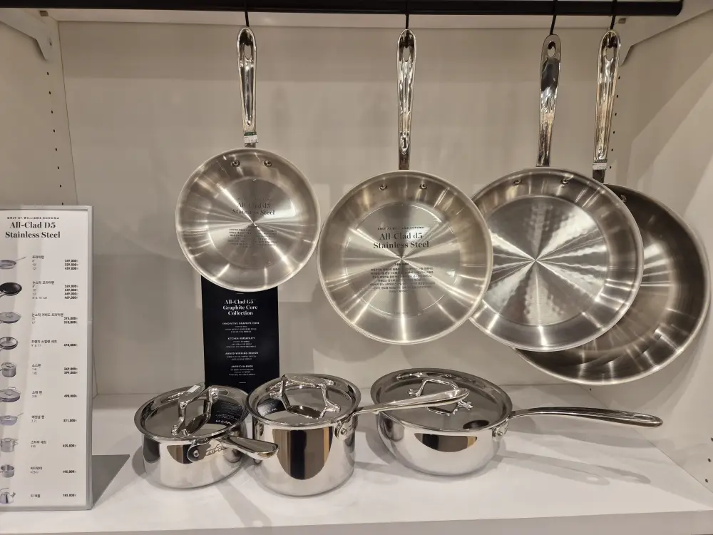 올클래드 프라이팬과 냄비 사진