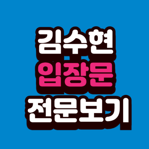 김수현, 故 김새론 모친 해명 입장문 발표 전문 보기