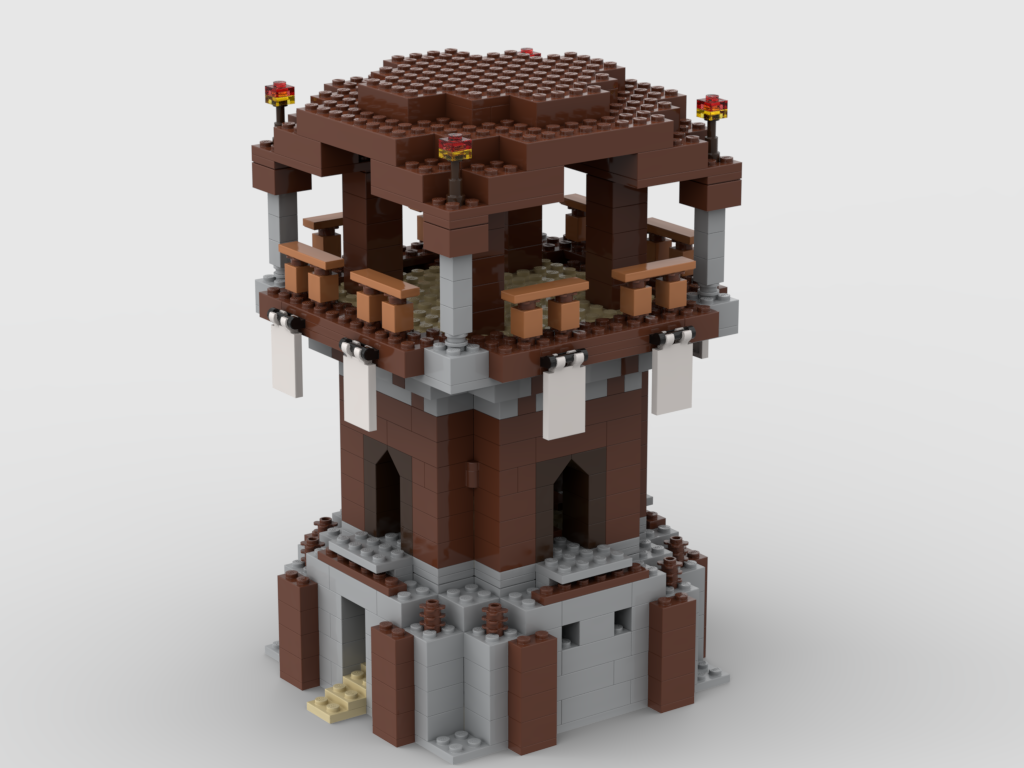 약탈자 전초기지 감시탑 창작 - 렌더링 결과