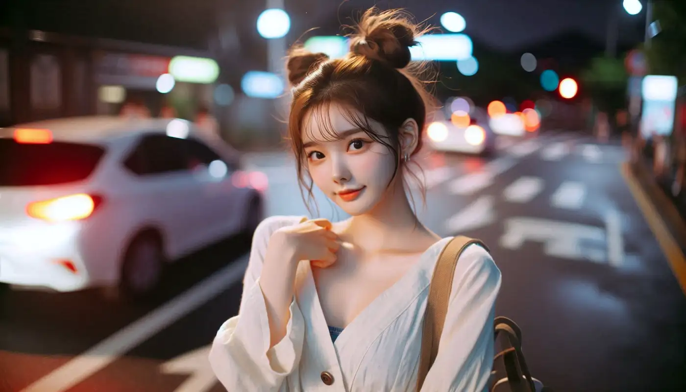 트래블월렛-출금한도를-알아보는-여성의-모습