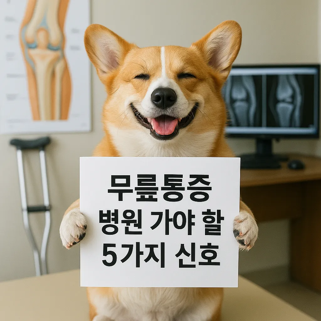 무릎 통증 방치하면 위험! 병원 가야 하는 관절 경고 신호 5가지