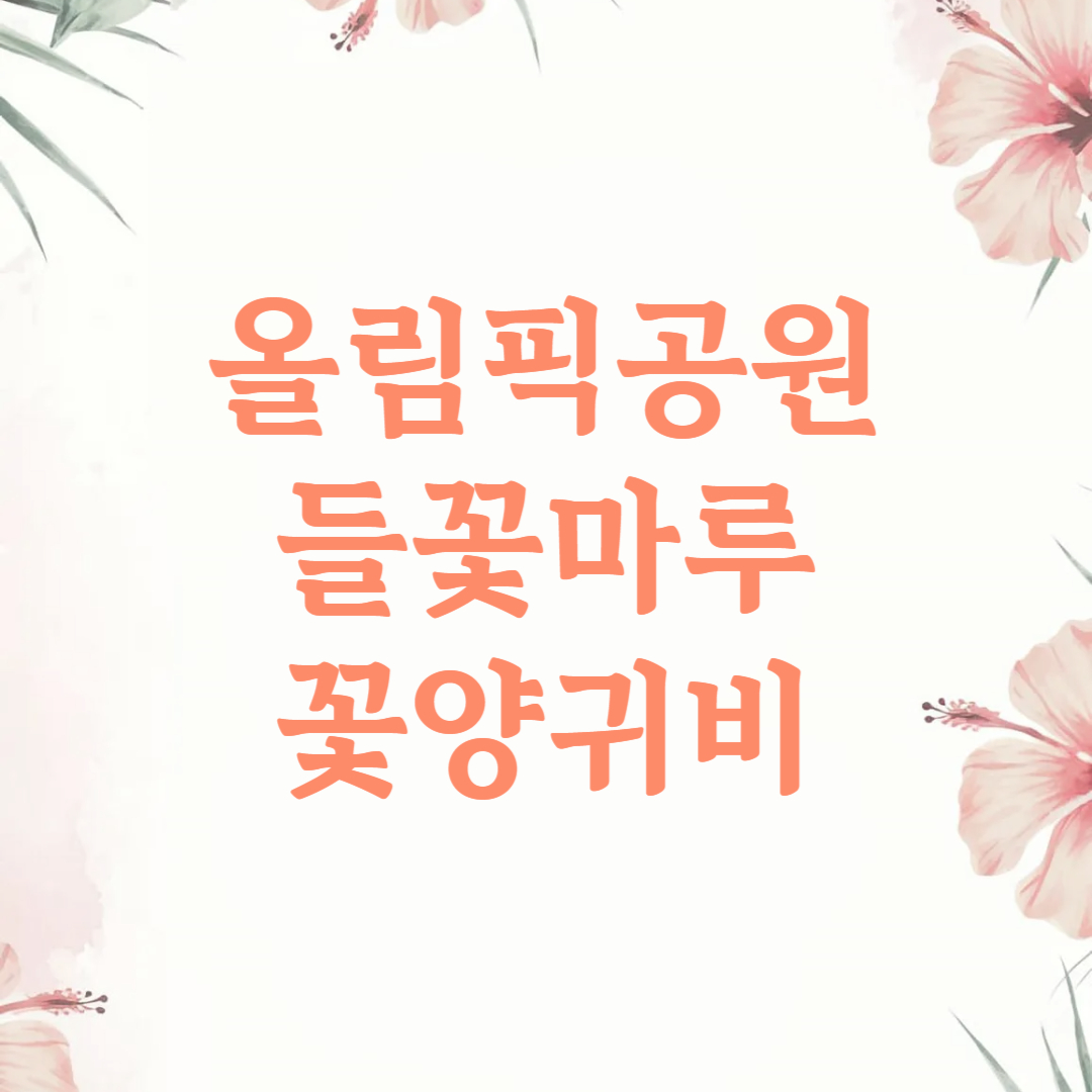 서울 올림픽공원 들꽃마루 꽃양귀비 장미광장