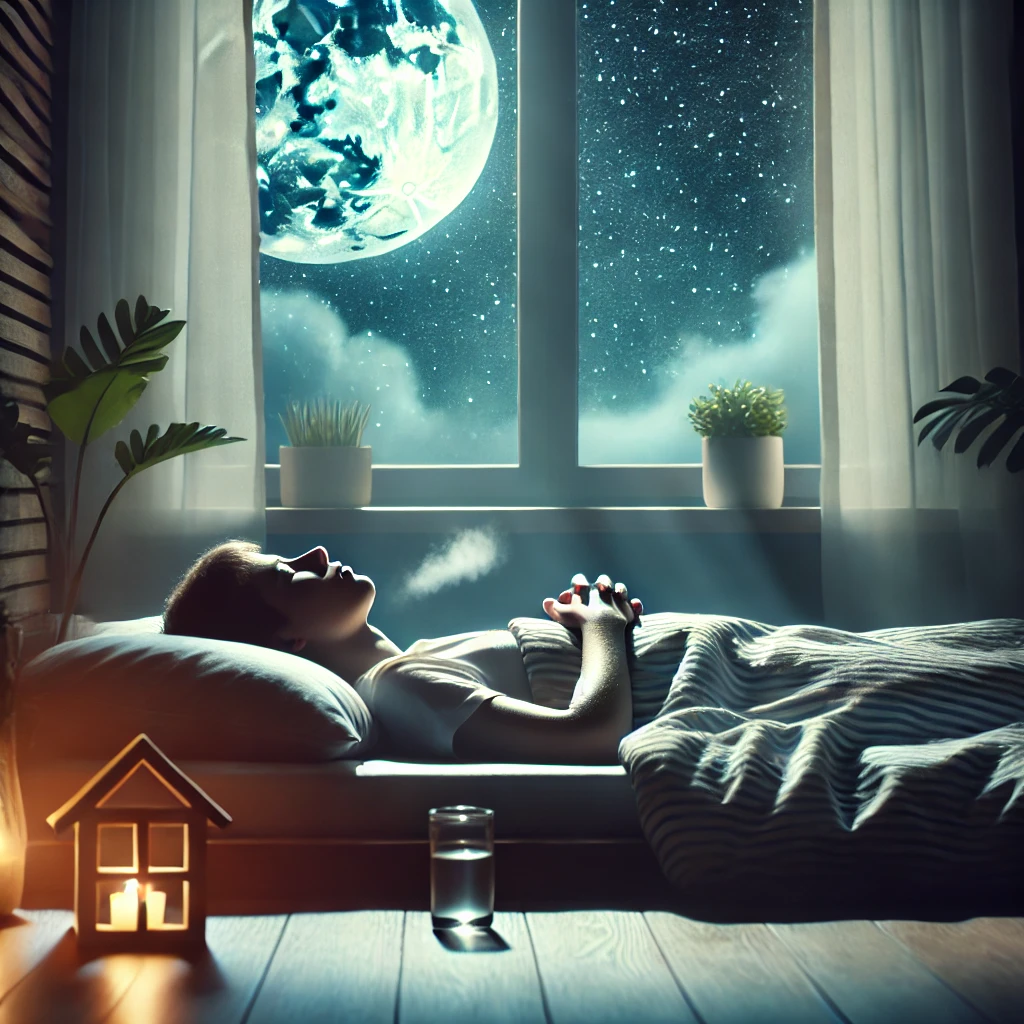 숙면을 취하고 있는 모습