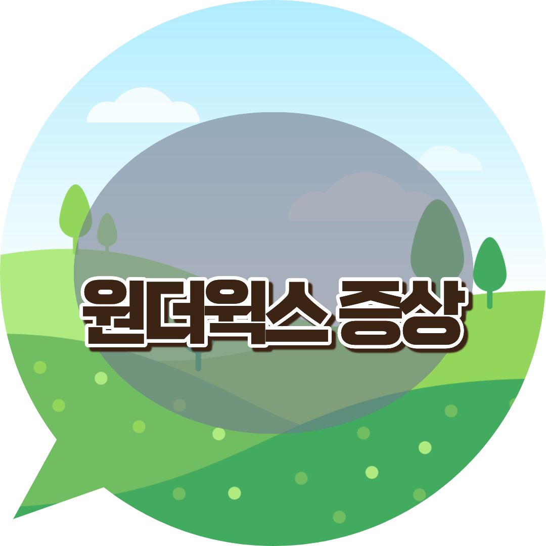 원더윅스 증상 대처