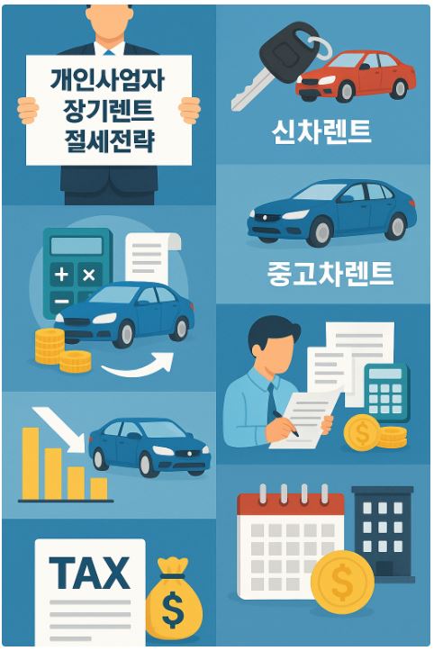 개인사업자 장기렌트 절세전략 (장기렌트카, 신차렌트, 중고차렌트)