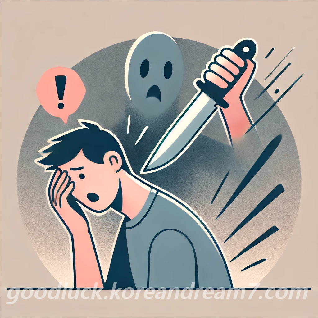 칼에찔리는꿈해몽