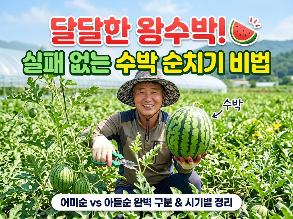 수박 순치기 방법