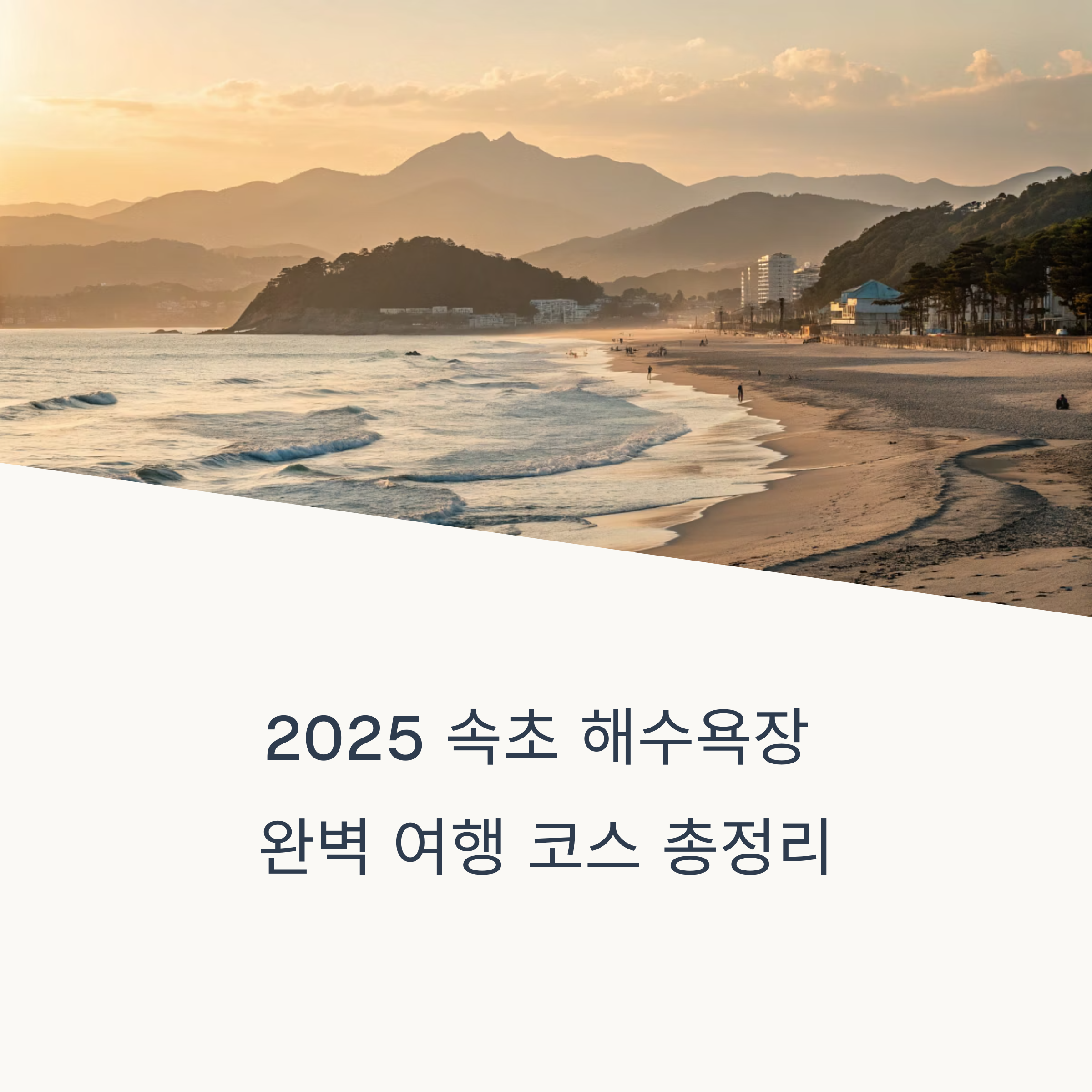 2025 속초해수욕장 완벽 여행 코스 총정리
