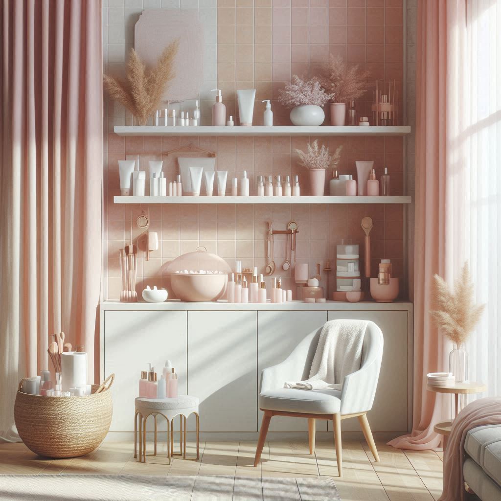 피부,체형관리 샵 배경