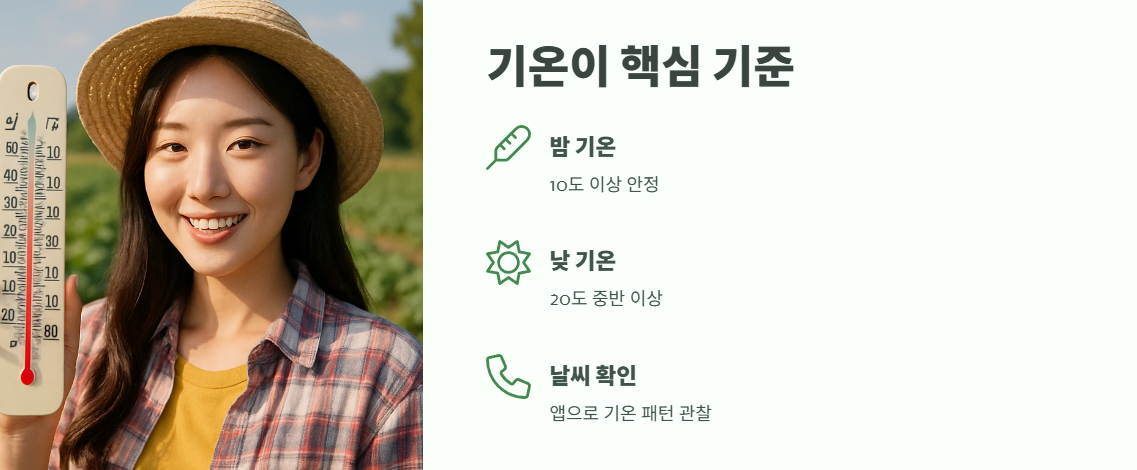 날짜보다 중요한 건 '기온'