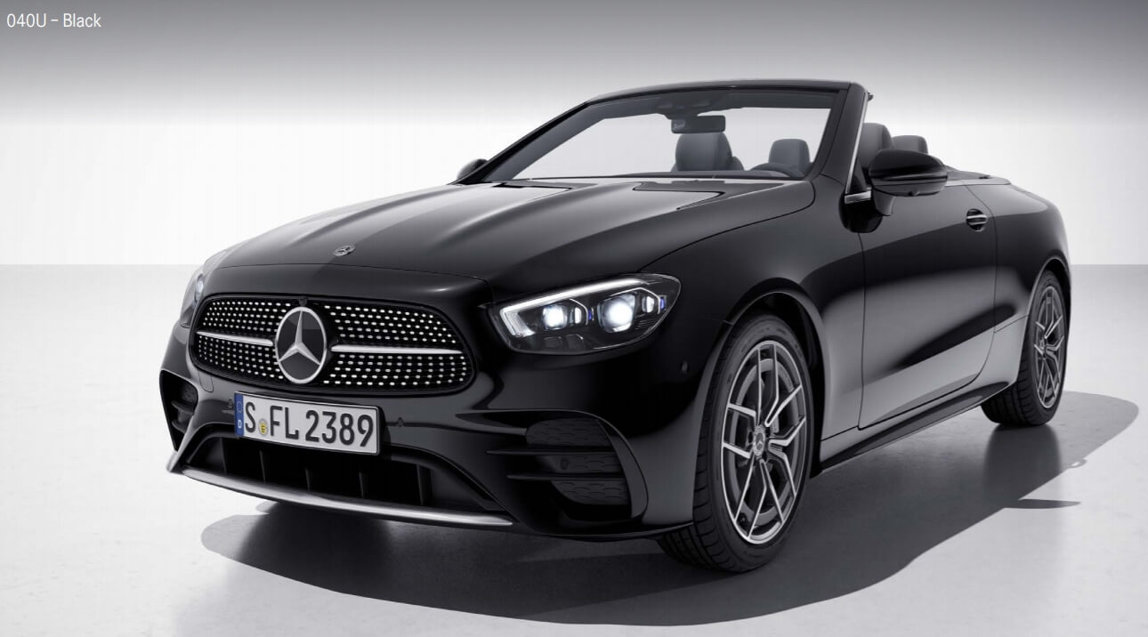 black(색상 코드 : 040) E 클래스 카브리올레 - black(색상 코드 : 040)