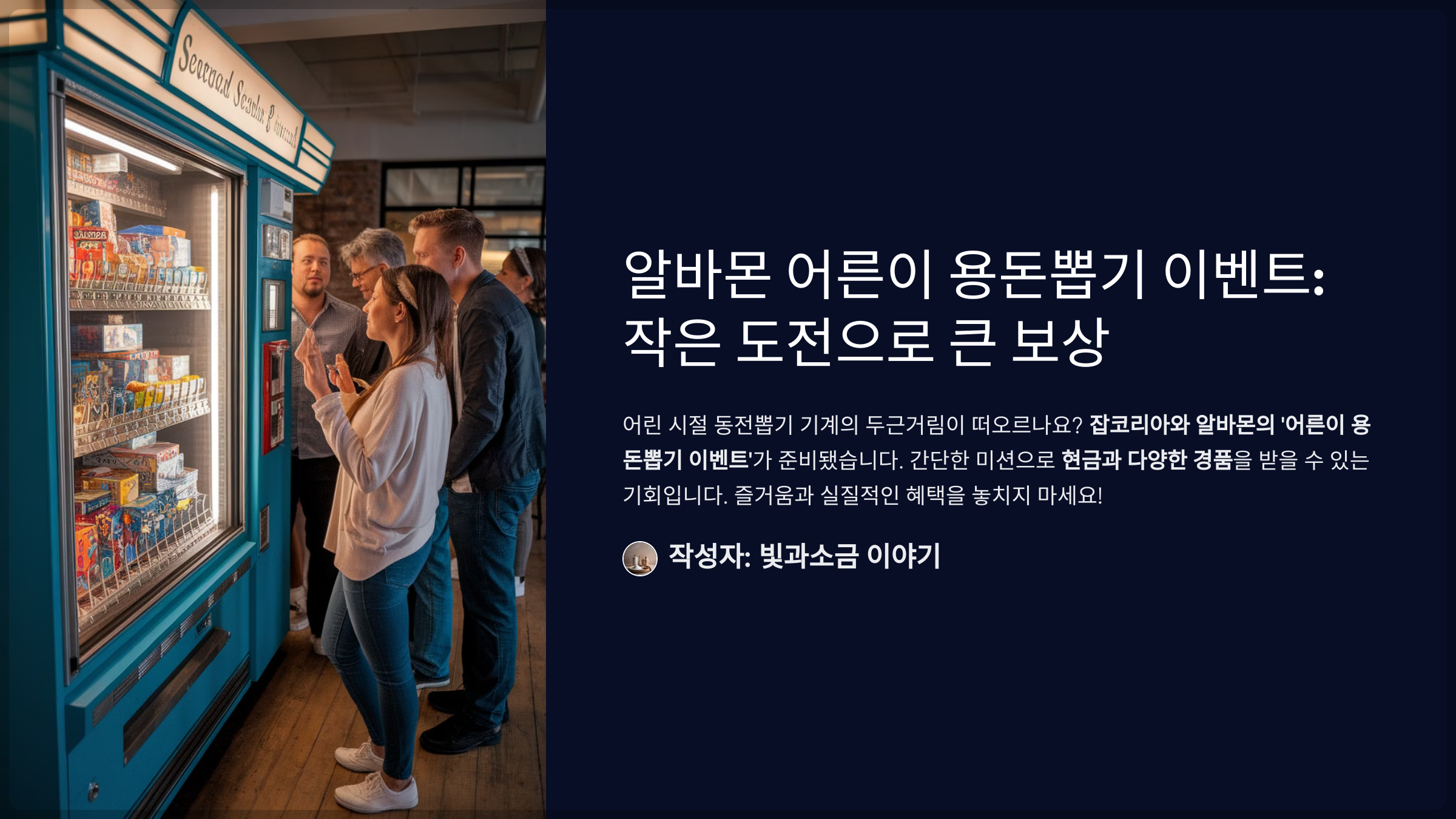 알바몬 어른이 용돈뽑기 이벤트: 작은 도전으로 큰 보상