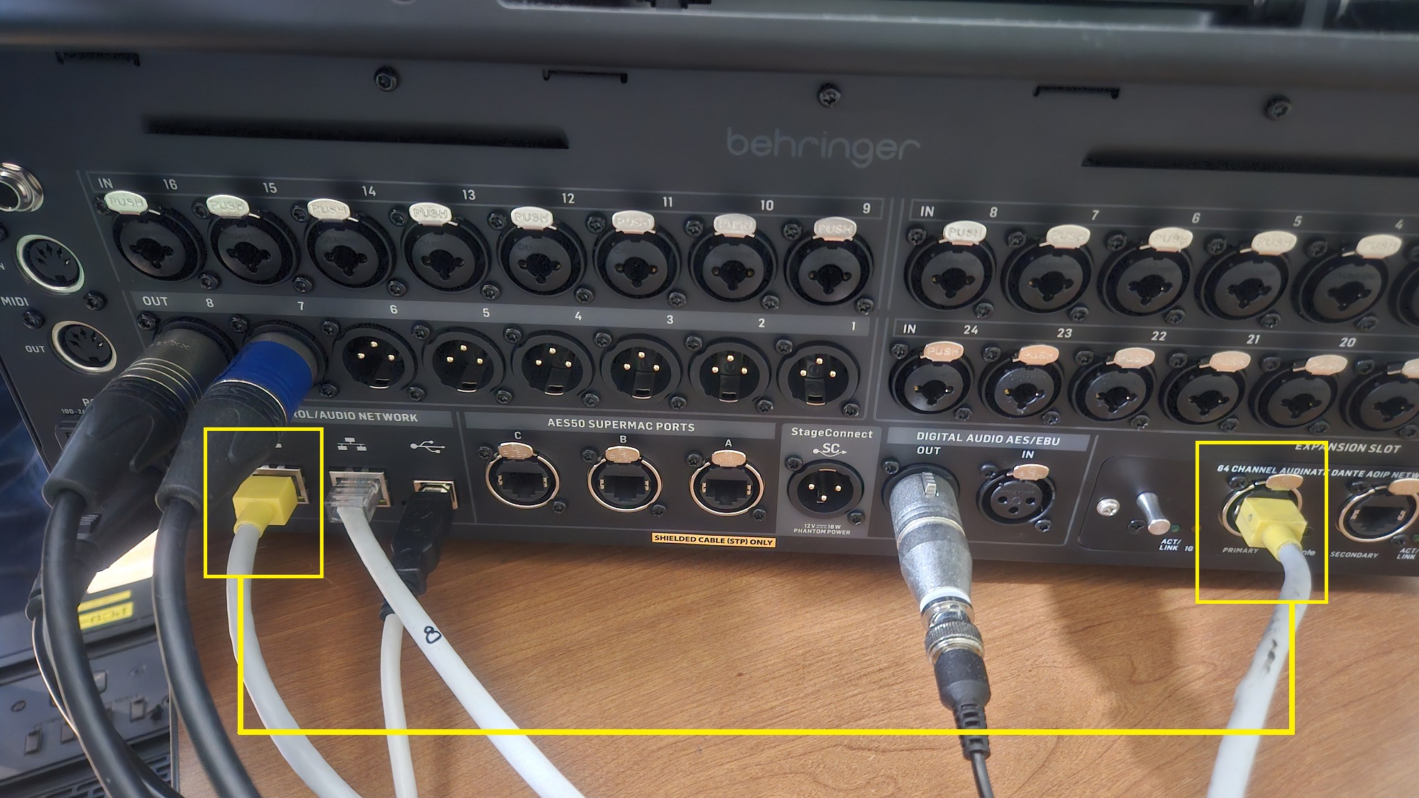 WING-Dante 확장카드가 인식되지 않을 때 조치 방법