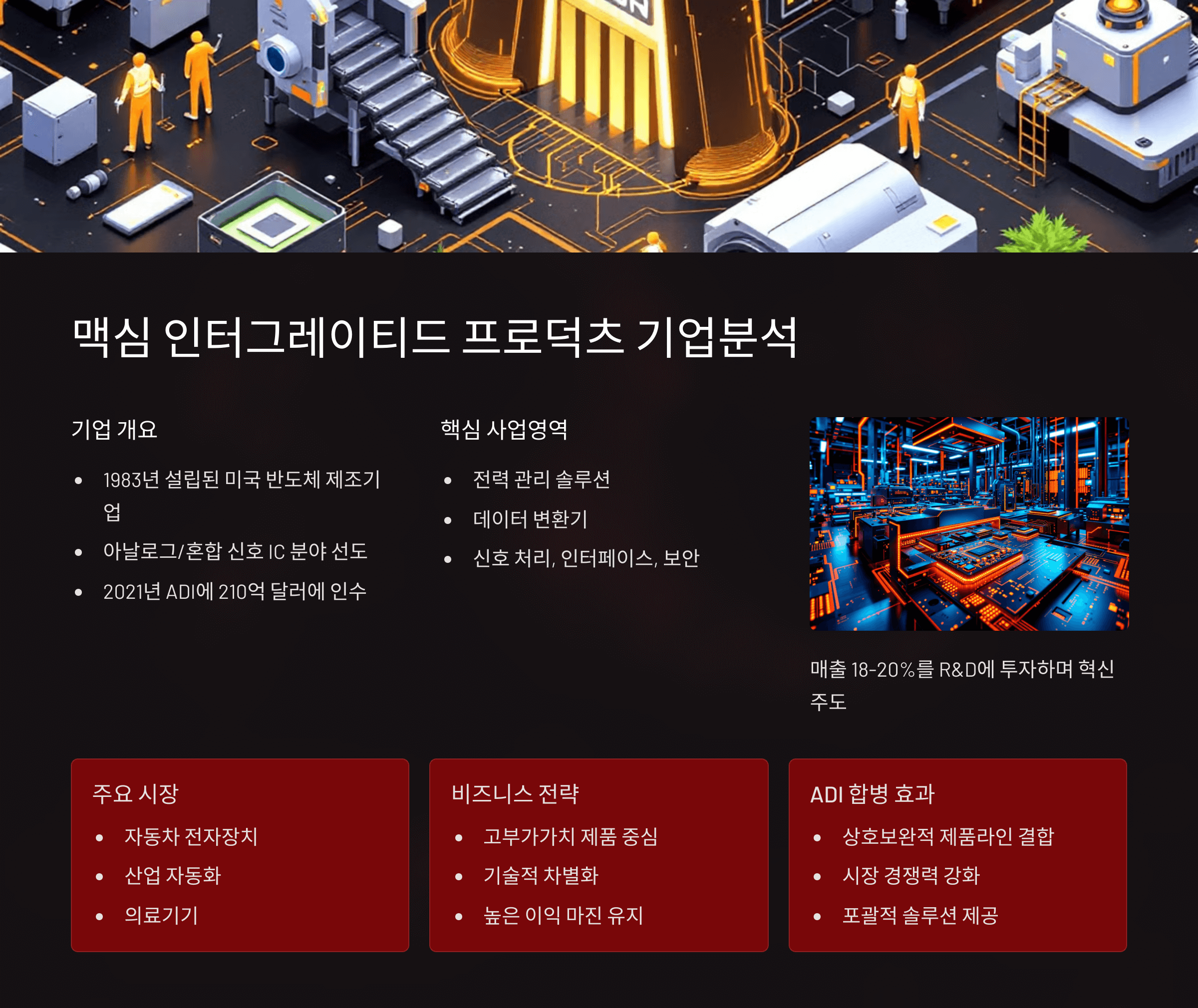 맥심인터그레이티드프로덕츠 소개