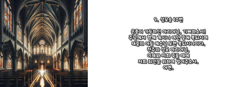 천주교 묵주기도 빛의 신비 5단