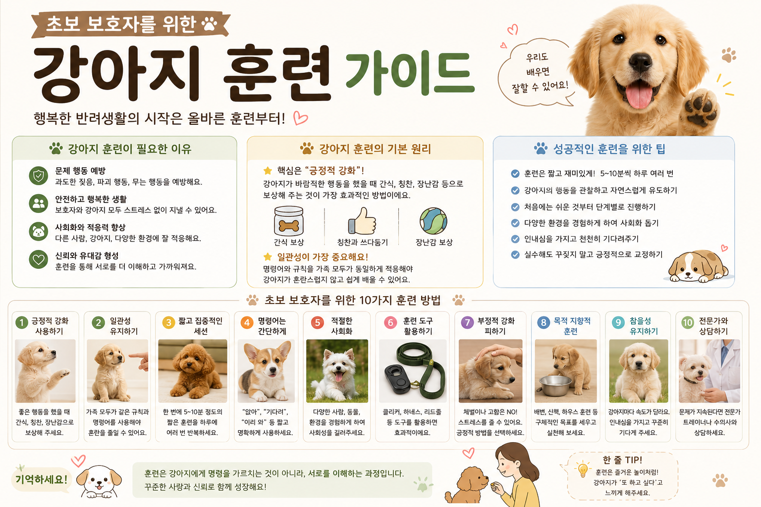 강아지 훈련