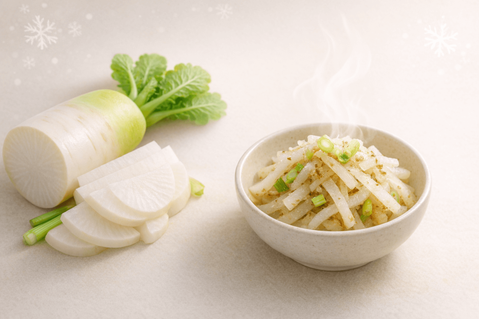 무나물 효능과 레시피 (겨울철, 해독, 체온)