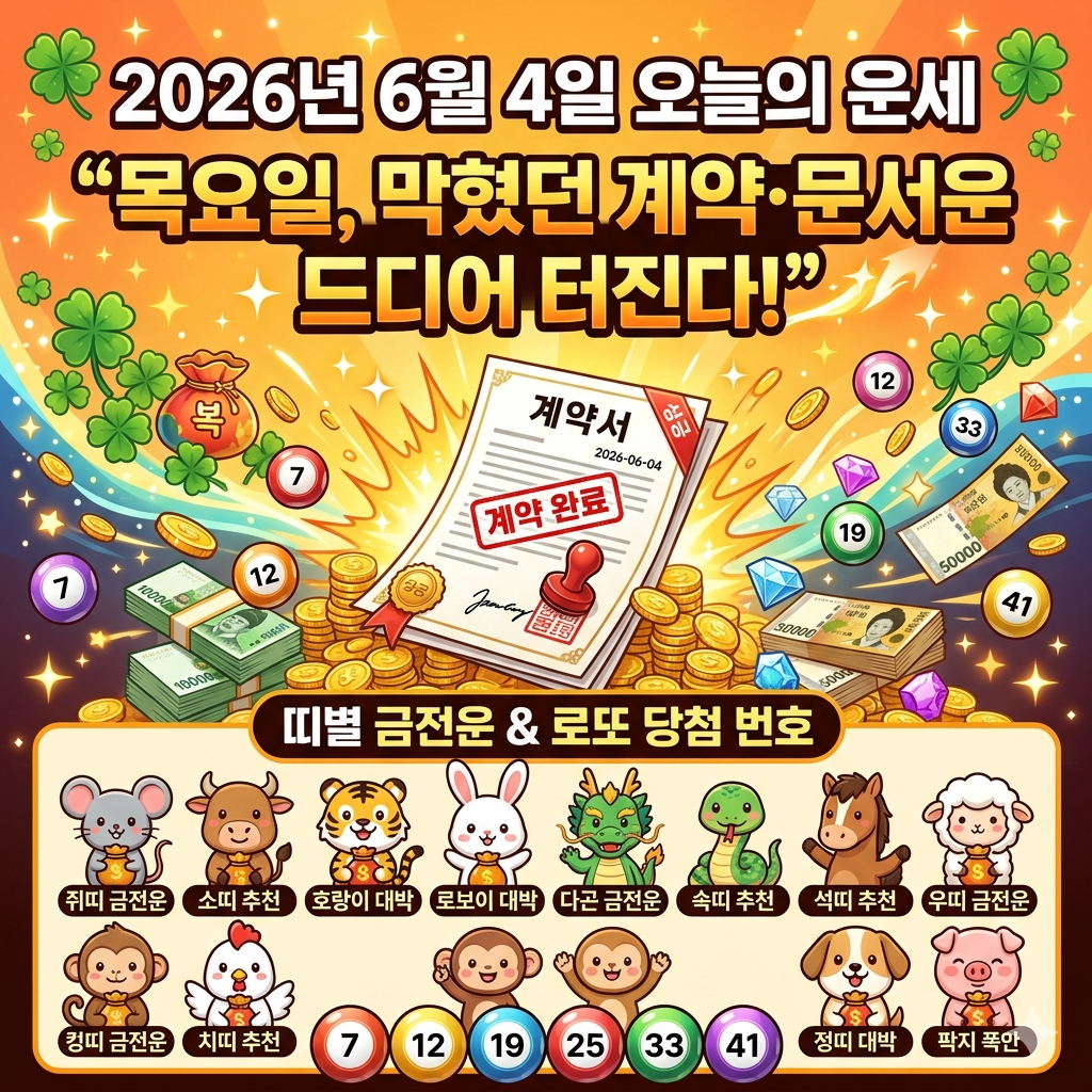 6월4일 오늘의 운세