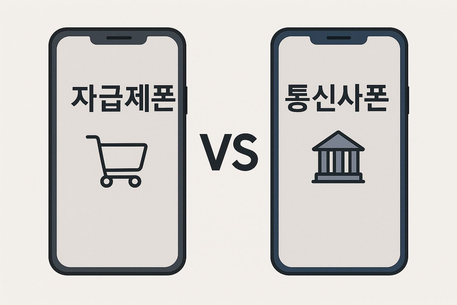 자급제폰과 통신사폰의 차이점 완전 정복