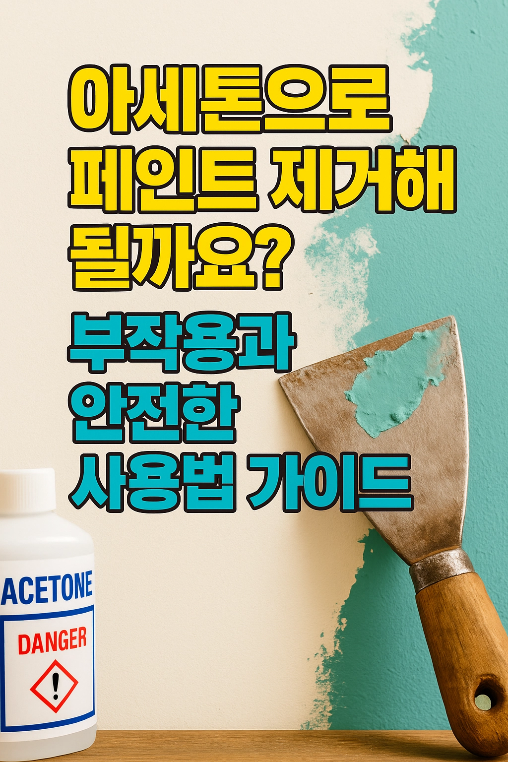 아세톤으로 페인트 제거해도 될까요 부작용과 안전한 사용법 가이드