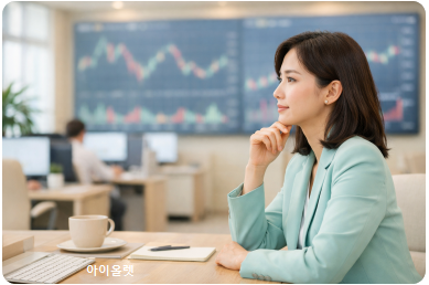 시장 자금 흐름을 분석하는 투자자