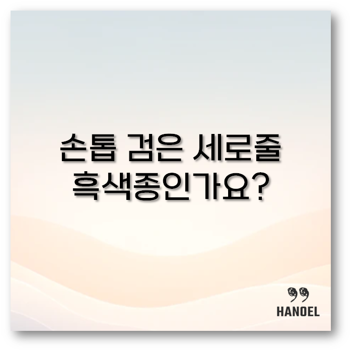 손톱 검은 세로줄