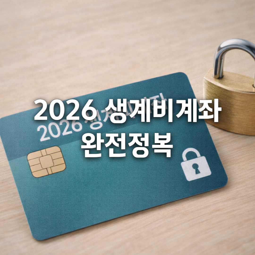 내 돈 250만 원은 지킨다 2026 생계비 계좌 완전정리💰