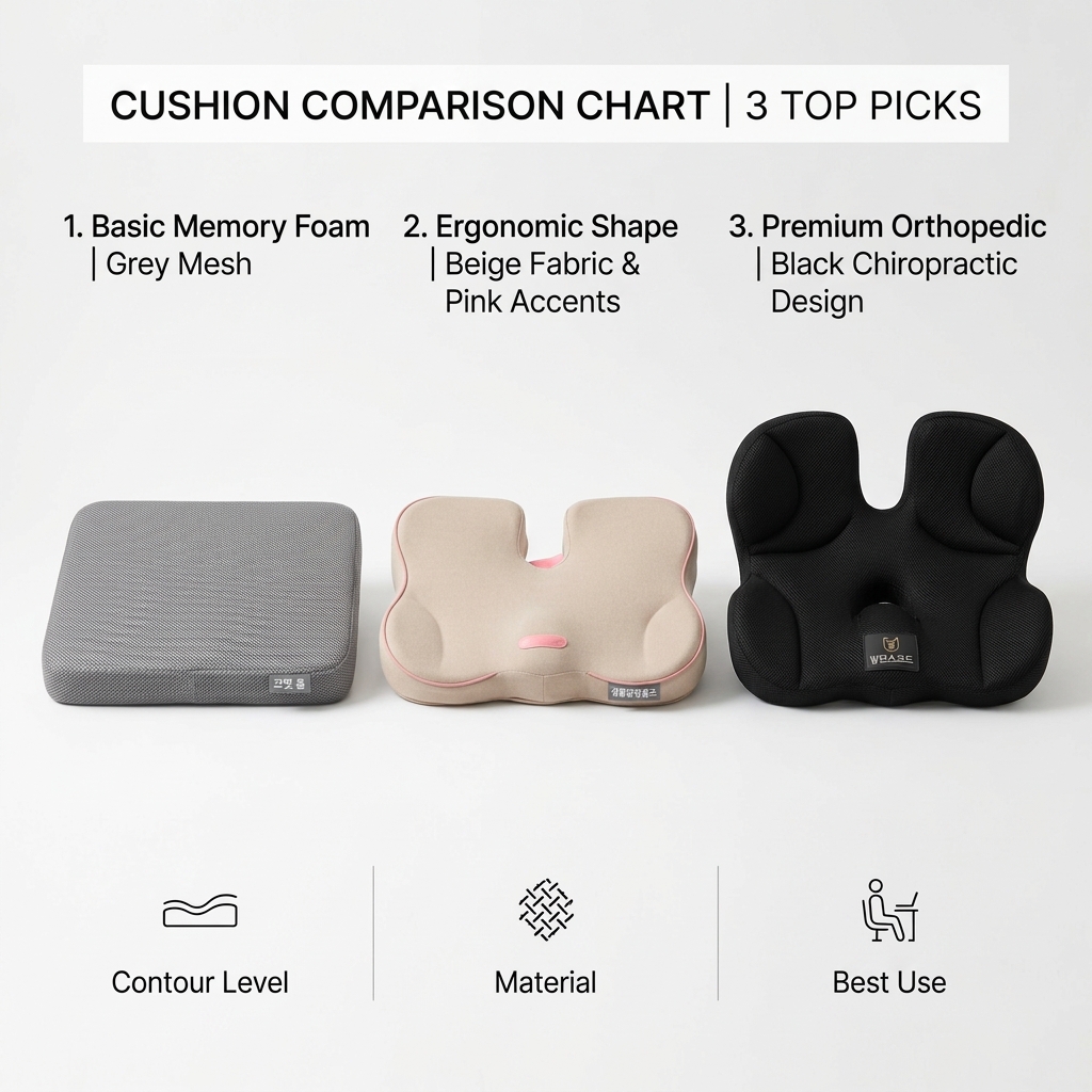 방석 고르는법 추천 3종 비교