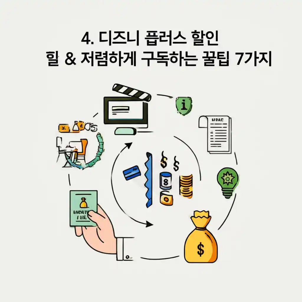 디즈니 플러스 가격 절약을 위한 7가지 할인 꿀팁 상세 설명 이미지