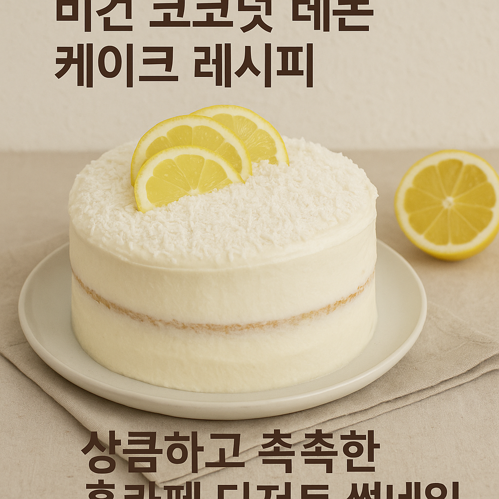 코코넛 레몬 케이크