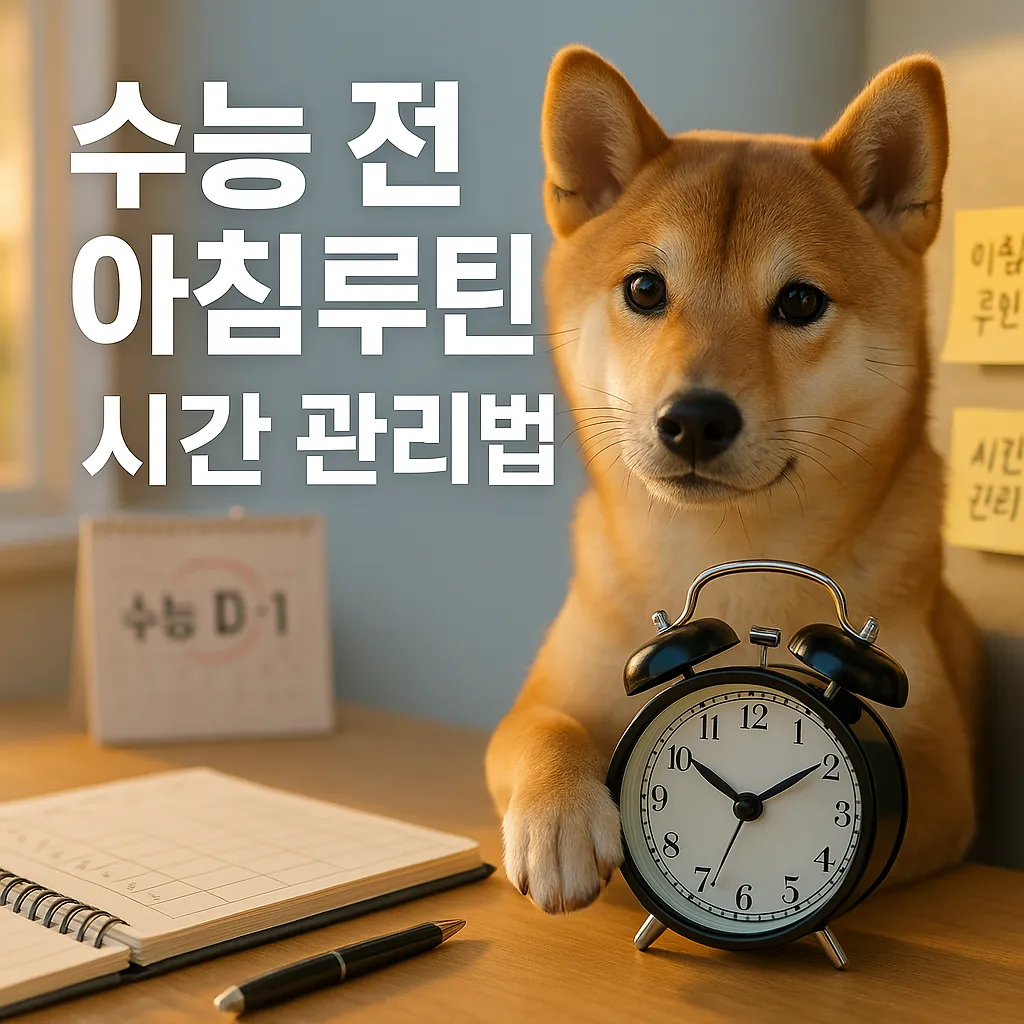 수능 D-30 아침루틴 시간관리법 수험생 필독!