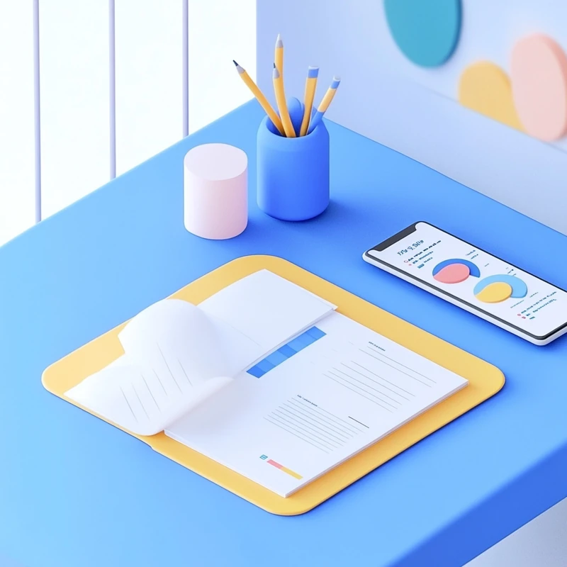 정돈된 사무공간에서 미국 월배당 ETF의 월별 수익 목표와 실시간 배당 알림을 활용해 체계적으로 자산을 관리하는 워킹맘의 계획적인 투자 전략입니다.