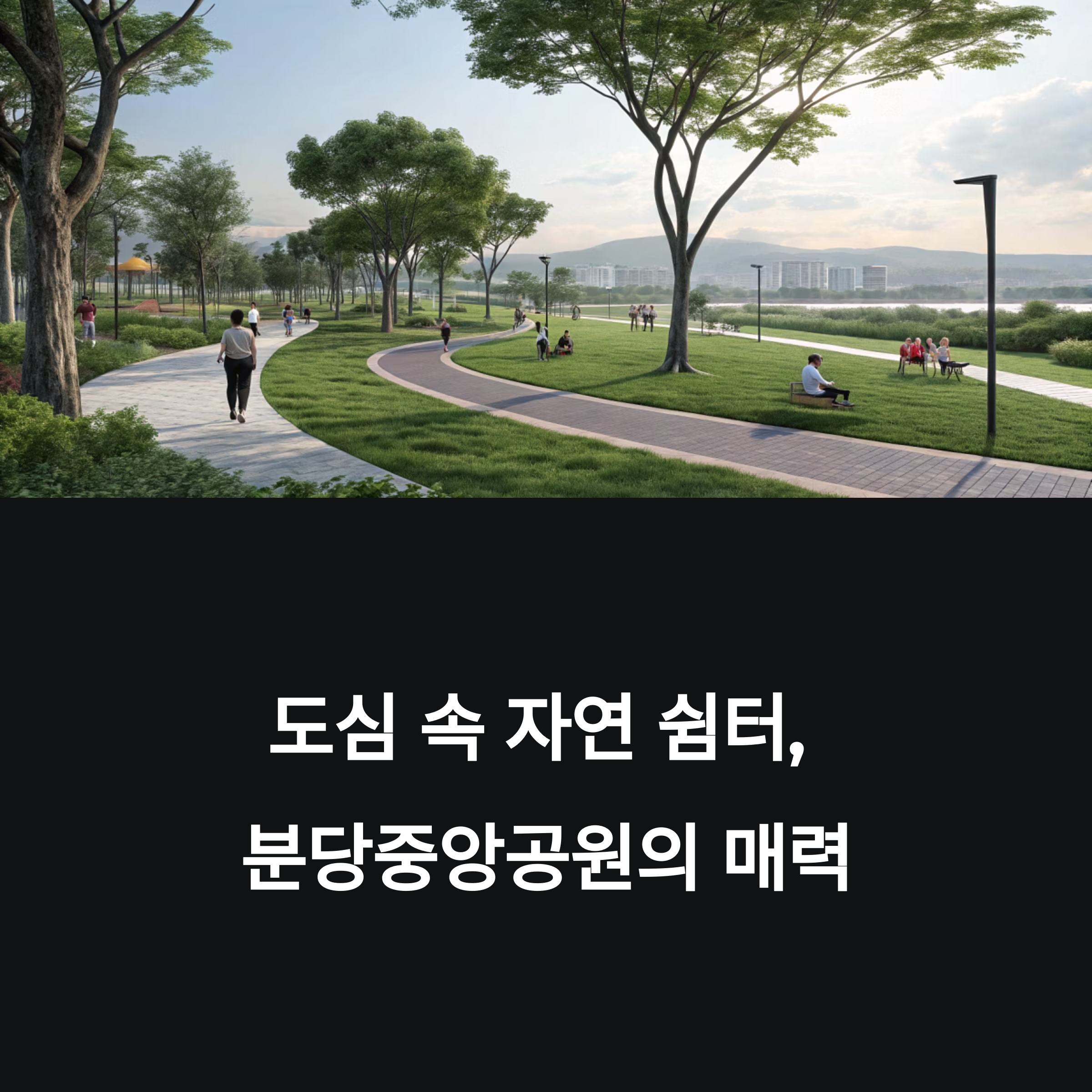도심 속 자연 쉼터, 분당중앙공원의 매력 총정리