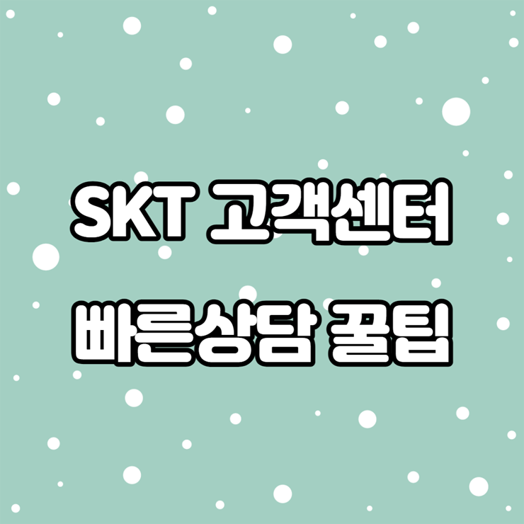 에스케이텔레콤 고객센터
