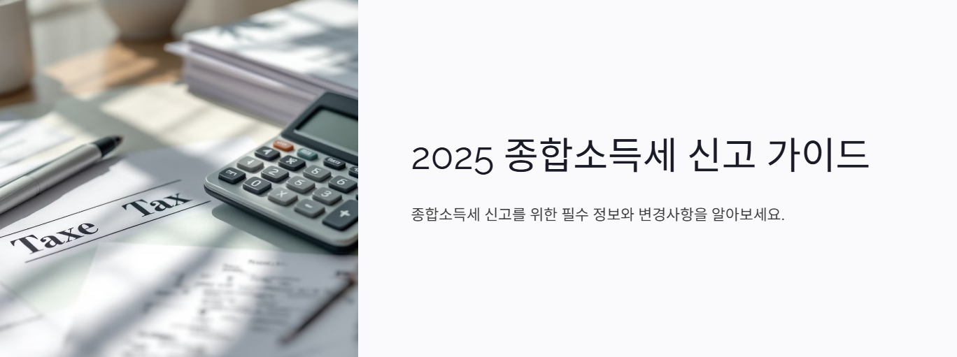 2025 종합소득세 신고