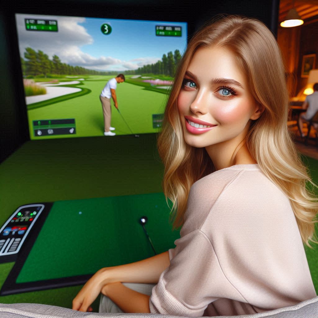 스크린골프장 배경