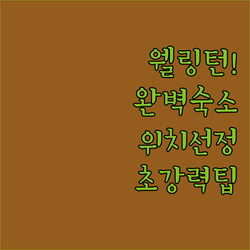뉴질랜드 웰링턴 자유여행 숙소 위치별..