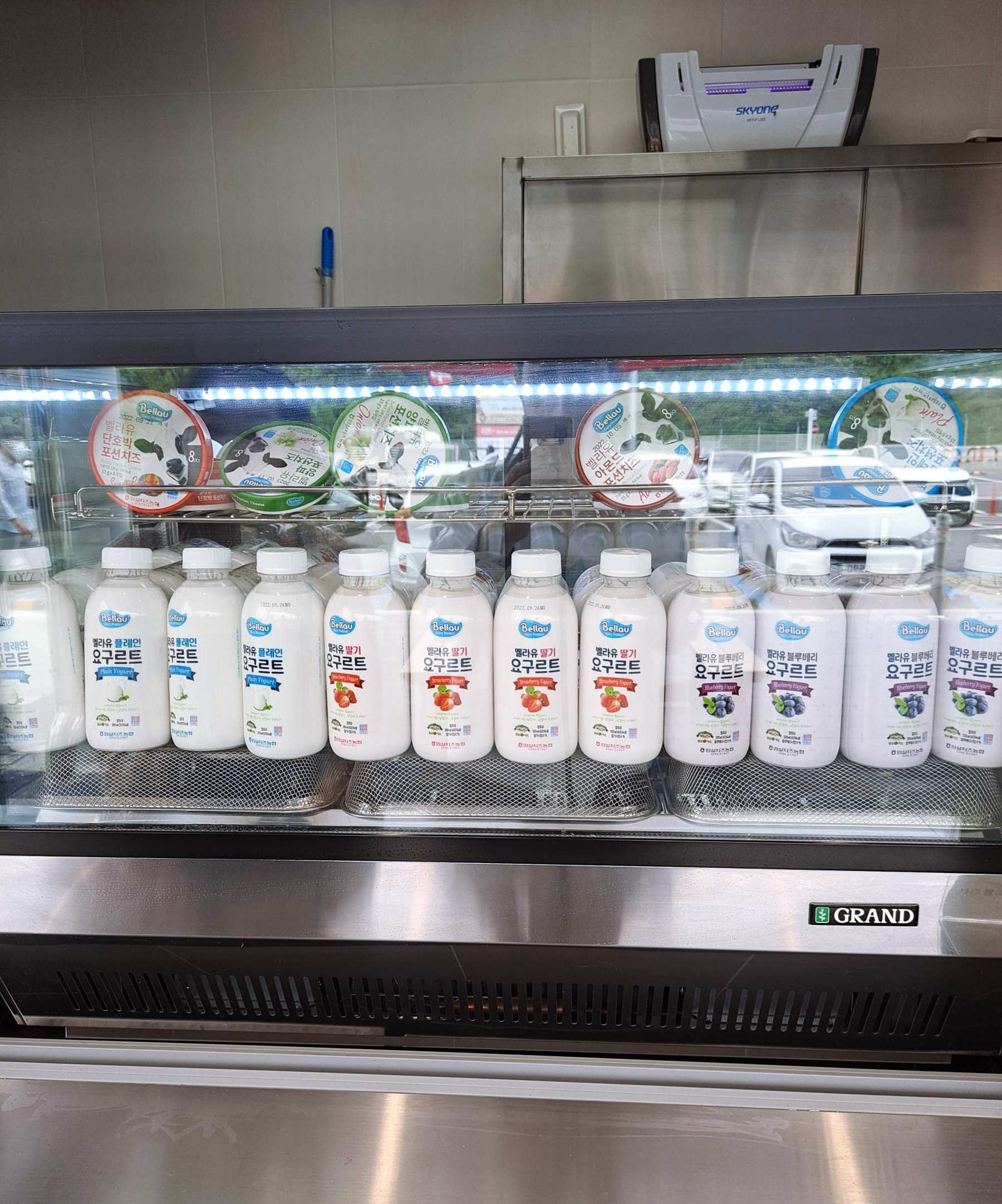 임실치즈 쇼케이스 요구르트진열