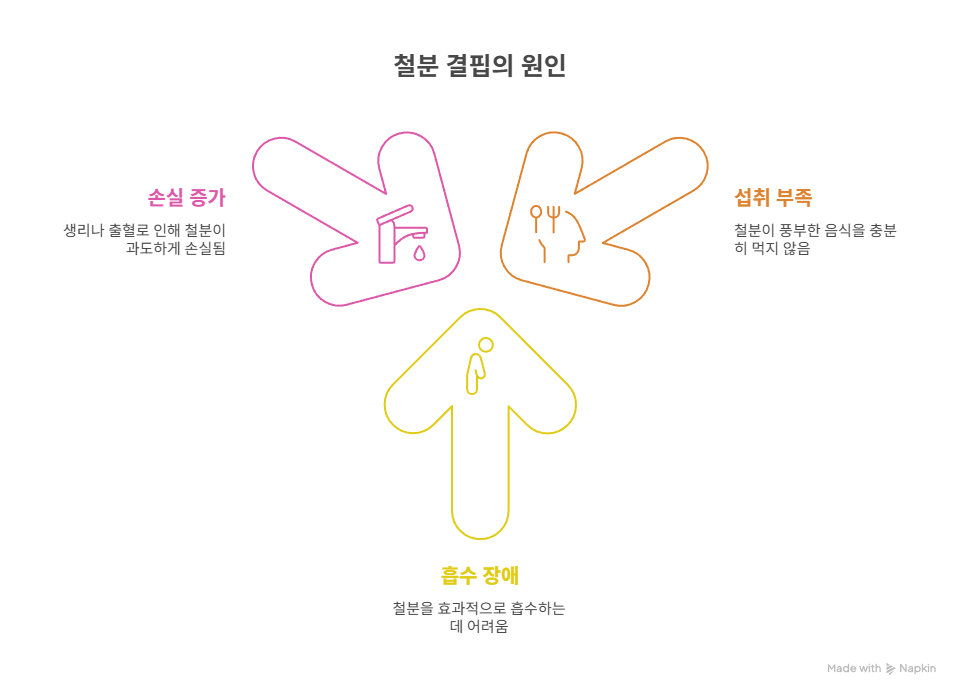 철분 결핍 원인