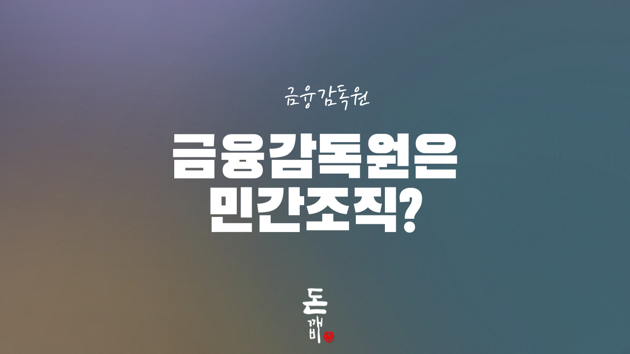 금감원이 민간조직?
