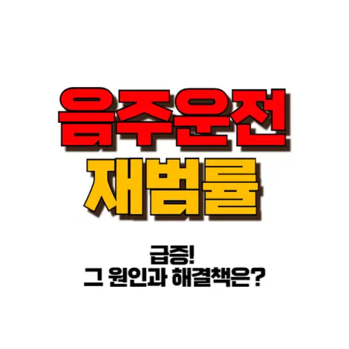 음주운전 재범률 썸네일