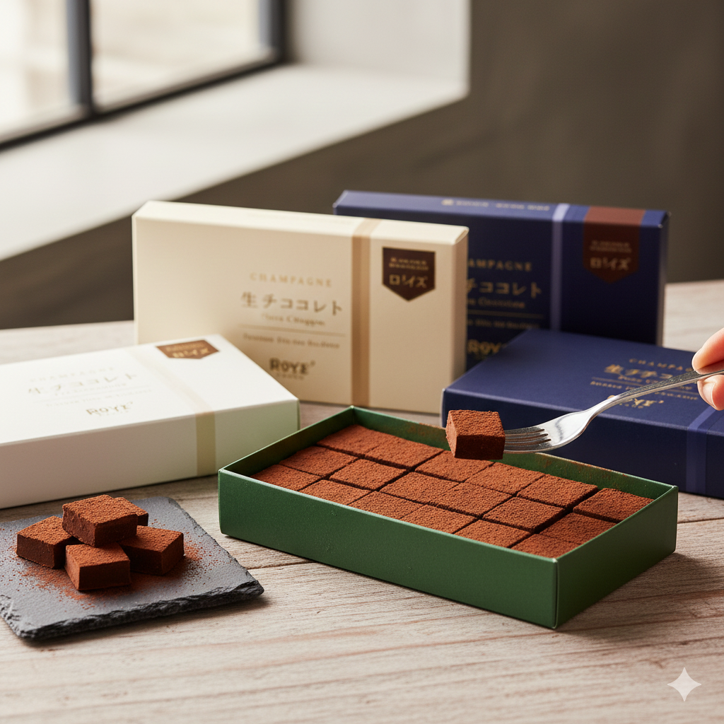 부드럽고 진한 생 초콜릿 로이스 초콜릿