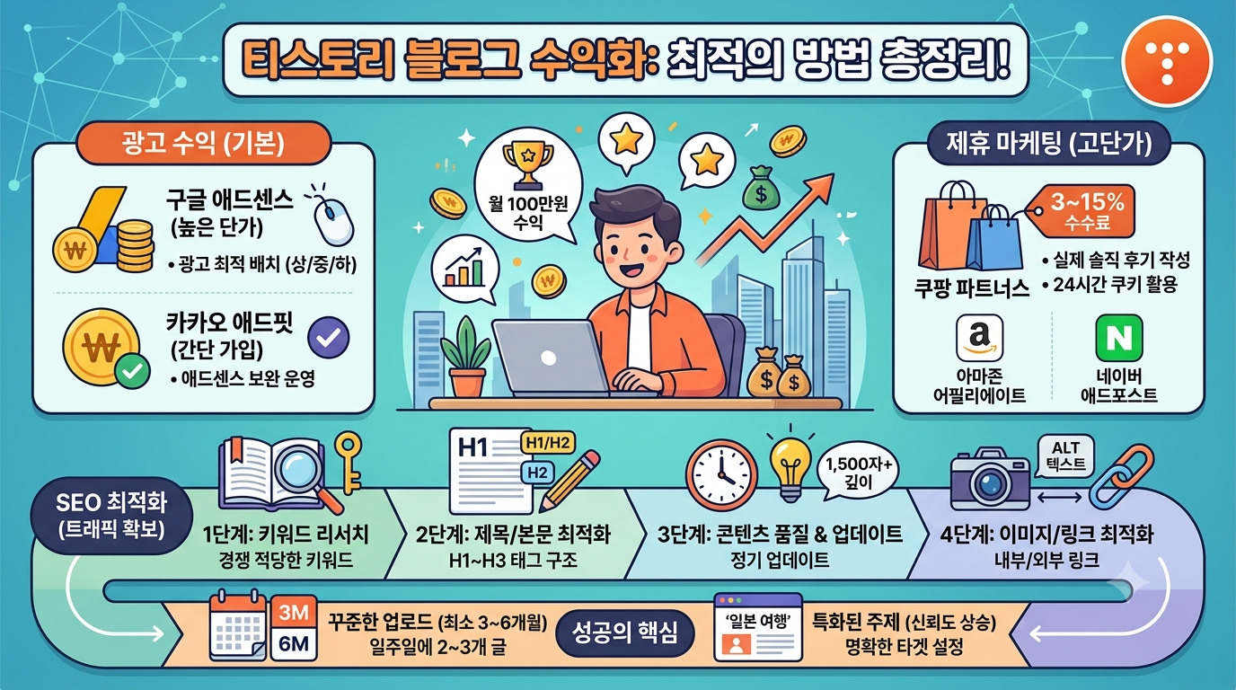 티스토리 블로그 수익화를 위한 최적의 방법